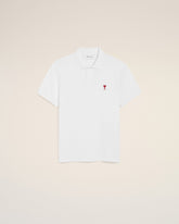 White Cotton polo with Ami De Coeur
