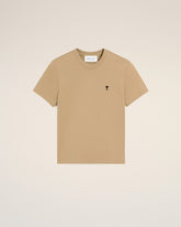 Beige cotton t-shirt with Ami de Coeur