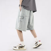 Denim Shorts Men's Casual Loose Large Size Shorts