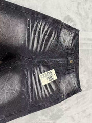 Vale Forever Rhinestone Washed Distressed Jeans