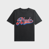 Rhude Pit Stop Tee - Vintage Black / Red / Blue