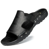 New 2024 Large Size 37-52 Men Cork Slippers Summer Casual Double Buckle Non-slip Clogs Slides Slip on Flip Flop Men Shoes Unisex