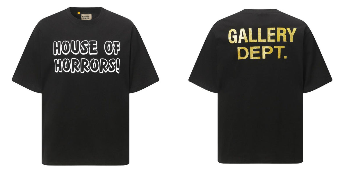 GALLERY DEPT. Oversized Graphic T-Shirt | House of Horrors Front & Gold Logo Back