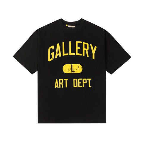 Gallery Dept. “Art Hope” Black Tee – Minimalist Gold Foil Logo Statement Piece