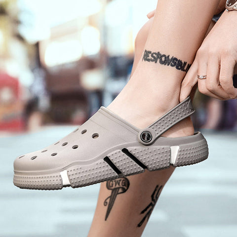Comfortable Men Sandals Summer Hole Shoes Beach Slippers for Daily We