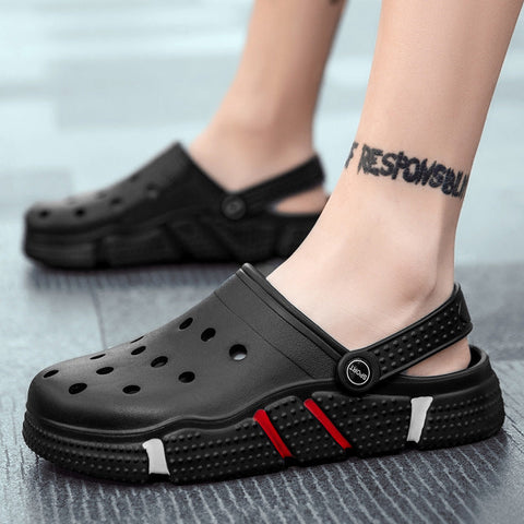 Comfortable Men Sandals Summer Hole Shoes Beach Slippers for Daily We