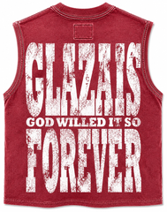 GLAZA GOD HERO – Heavyweight Acid Wash Sleeveless Tee