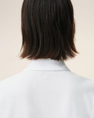 White Cotton polo with Ami De Coeur