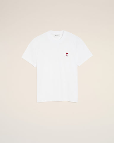 White cotton t-shirt with Ami de Coeur