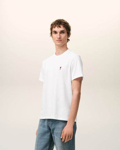 White cotton t-shirt with Ami de Coeur