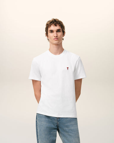 White cotton t-shirt with Ami de Coeur