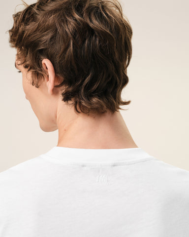 White cotton t-shirt with Ami de Coeur