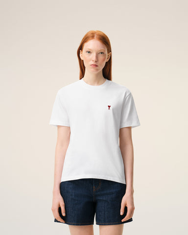 White cotton t-shirt with Ami de Coeur