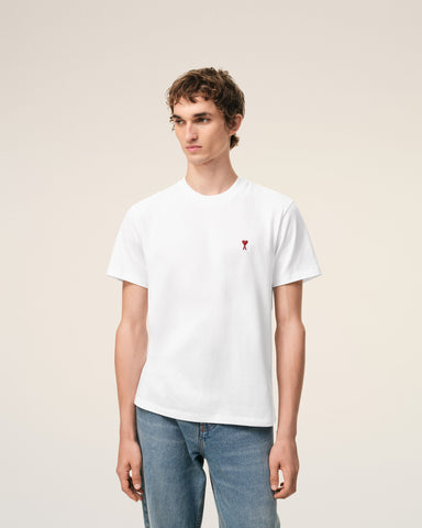 White cotton t-shirt with Ami de Coeur