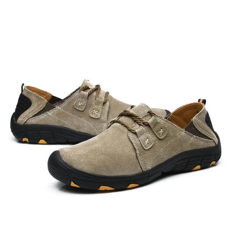 Men’s Suede Leather Casual Wear-Resistant Shoes