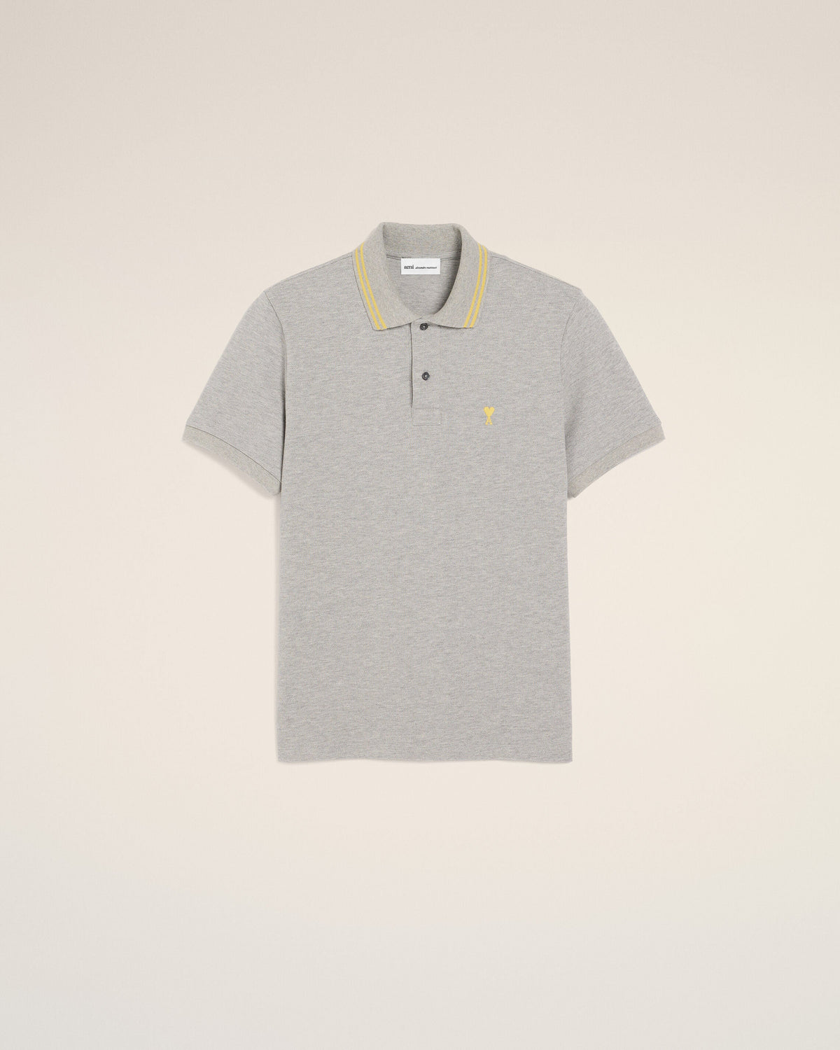 Grey Cotton Ami De Coeur Polo