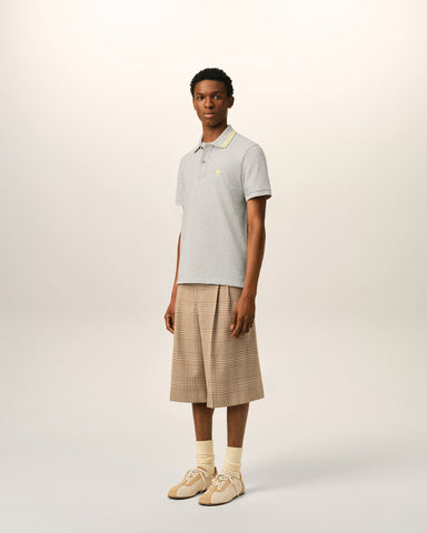 Grey Cotton Ami De Coeur Polo