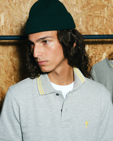 Grey Cotton Ami De Coeur Polo
