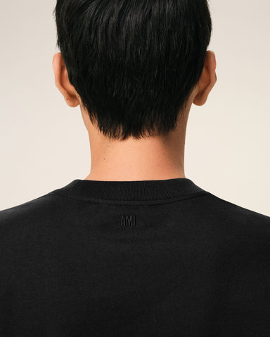 Black Cotton Ami De Coeur T-shirt
