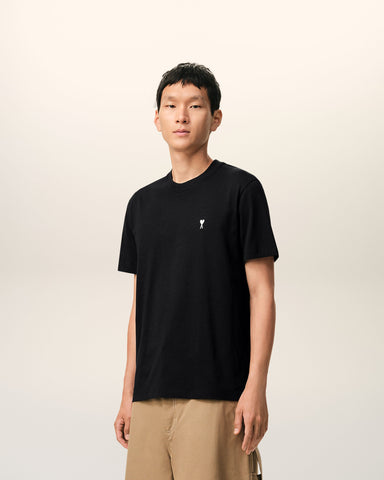 Black Cotton Ami De Coeur T-shirt