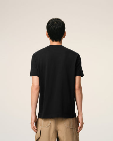 Black Cotton Ami De Coeur T-shirt
