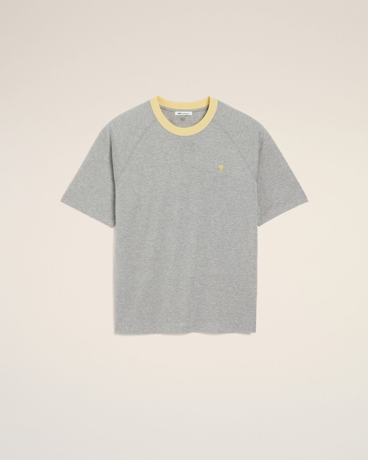 Grey Cotton Ami De Coeur T-Shirt
