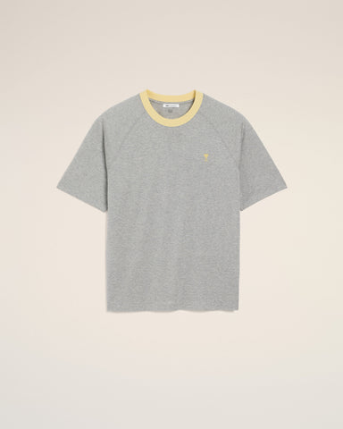 Grey Cotton Ami De Coeur T-Shirt