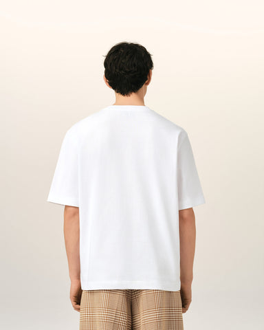 White Cotton Post It "Je T'Aime" T-Shirt