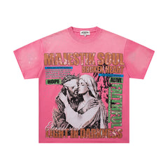 Majestik “Soul & Light in Darkness” Vintage Tee（Pink）