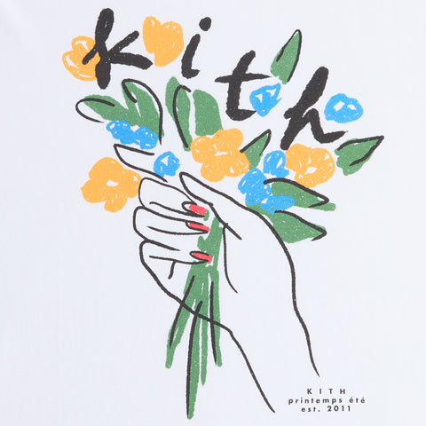 Kith Flowers Tee - White