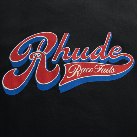 Rhude Pit Stop Tee - Vintage Black / Red / Blue
