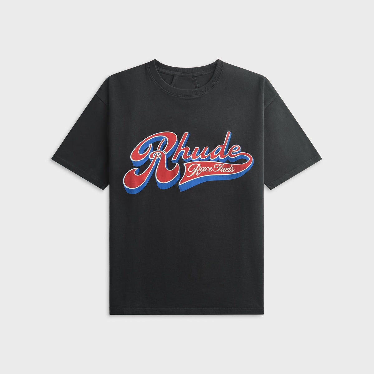 Rhude Pit Stop Tee - Vintage Black / Red / Blue