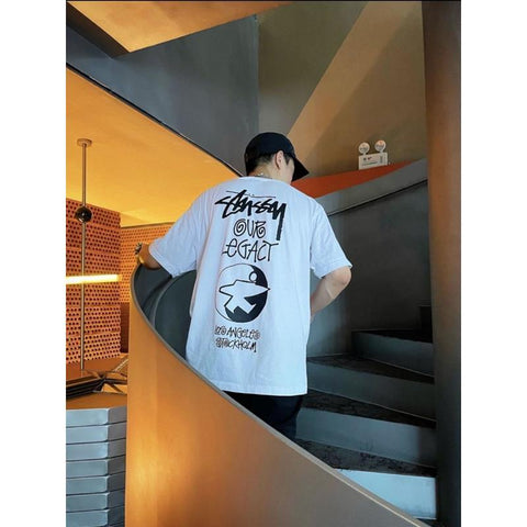 FLA x OUR LEGACY Surfman Shower Skateboard Figure Loose Summer T-Shirt for Men and Women