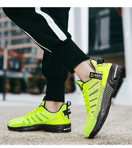High Quality Men's Running Shoes Summer Sports Marathon Shoes Men Gym Sneakers Orange Trendy Sneakers Men zapatillas de hombre