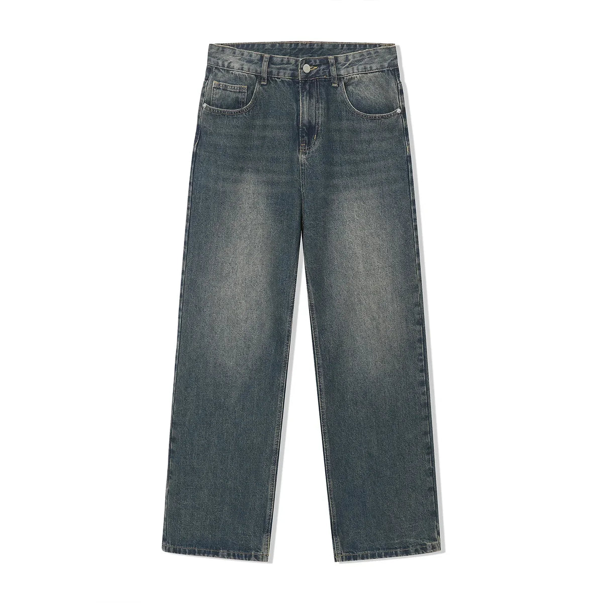 Men Classic Denim Pants Male Wide-leg Men Clothing