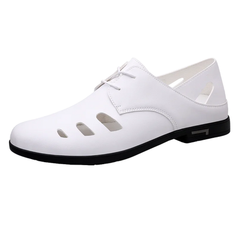 Casual Leather Shoes Men Loafers Fashion Casual Men Shoes Comfort Driving Shoes Men Flats Moccasins Footwear Breathable openwork