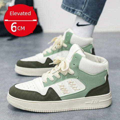 Men's Vintage Casual Canvas Shoes for Spring and Autumn Sports High-Top