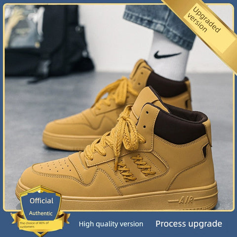 Men's Vintage Casual Canvas Shoes for Spring and Autumn Sports High-Top