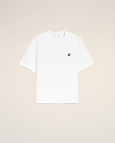 White cotton t-shirt with Ami de Coeur tulip