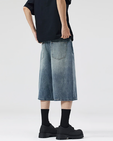 Baggy Jean Shorts Mens