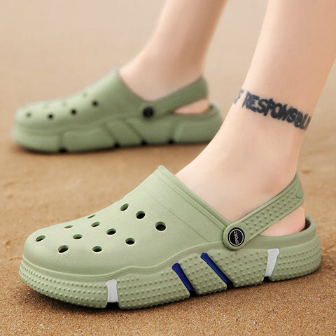 Comfortable Men Sandals Summer Hole Shoes Beach Slippers for Daily We