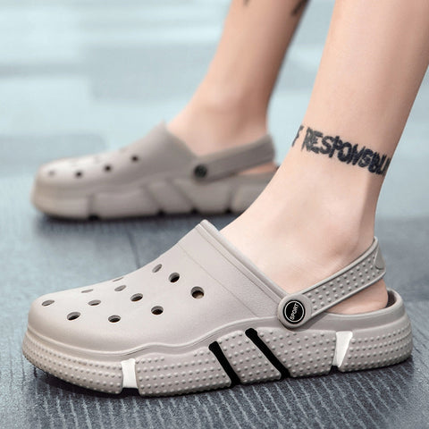 Comfortable Men Sandals Summer Hole Shoes Beach Slippers for Daily We