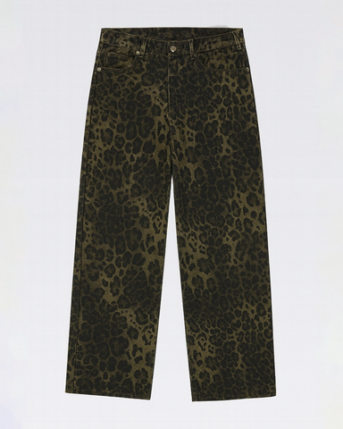 Leopard Print Jeans Mens