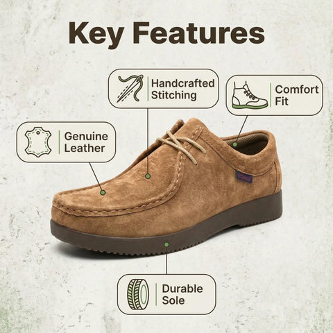 Men's Comfortable Shoes with Genuine Leather and Comfort Fit