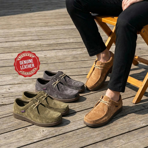 Men's Comfortable Shoes with Genuine Leather and Comfort Fit